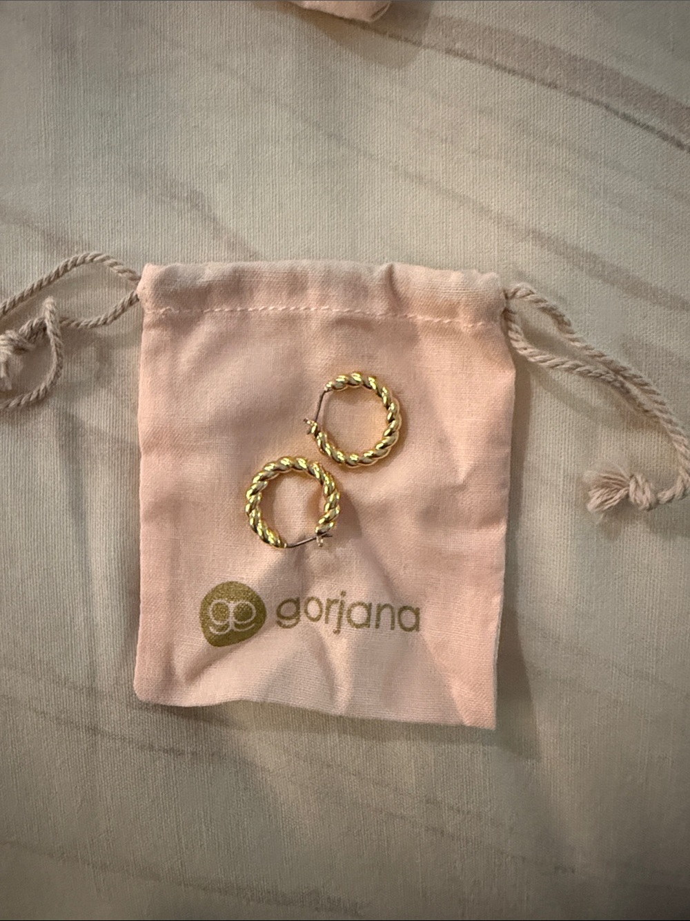 Gorjana Twisted Hoop Earrings in Gold